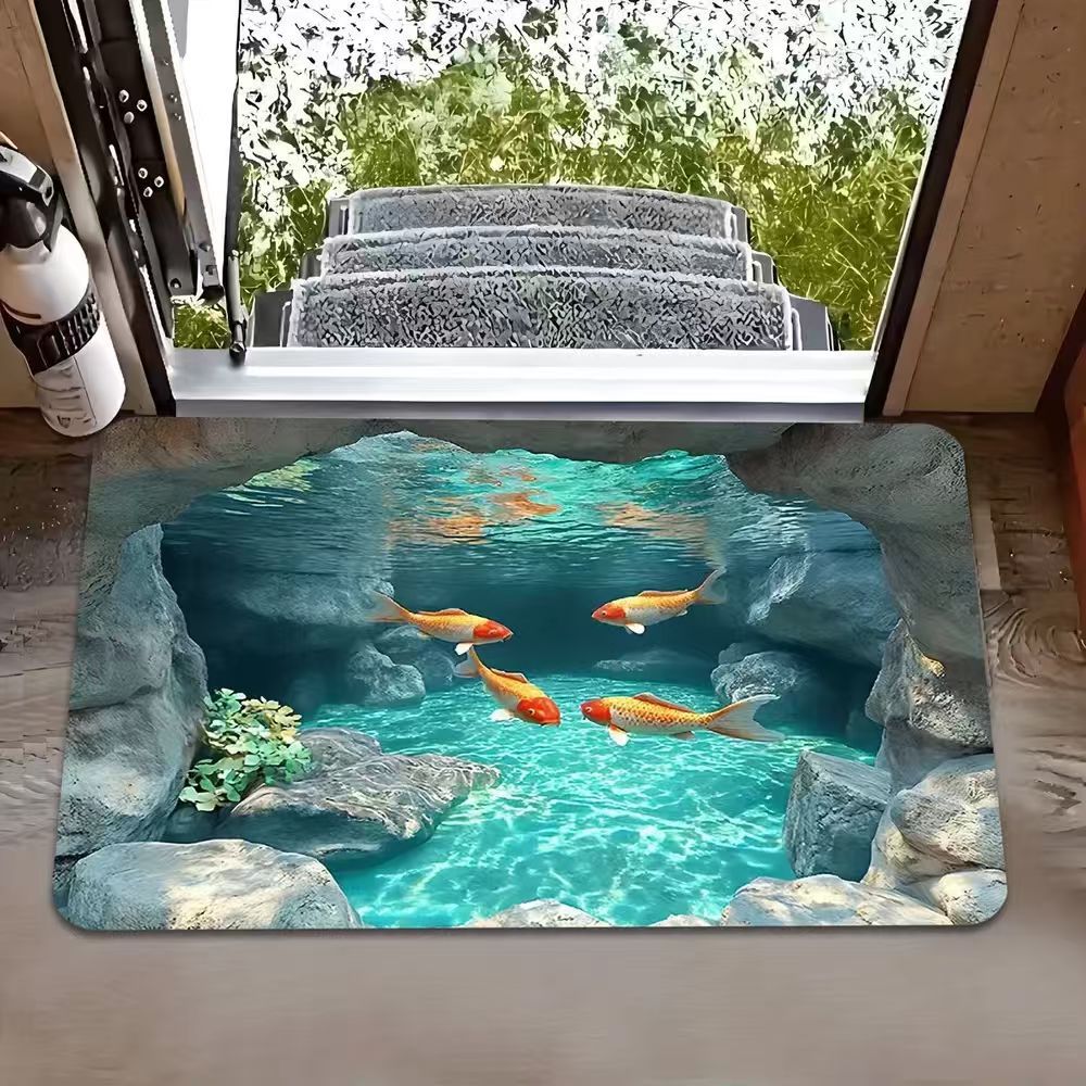 Artistic 3D Optical Illusion Area Rug
