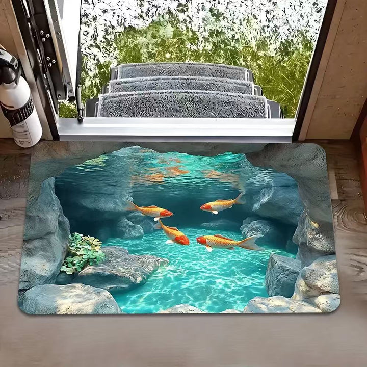 Artistic 3D Optical Illusion Area Rug