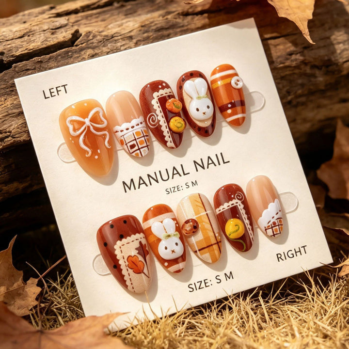 Seasonal Themed Press-On Nail Art Set