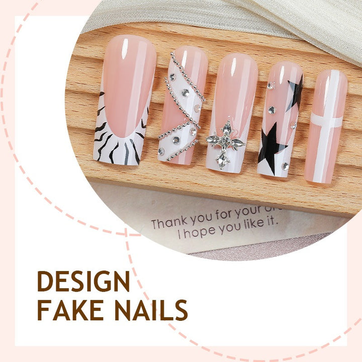 Nail art set with floral and modern designs Stornfield