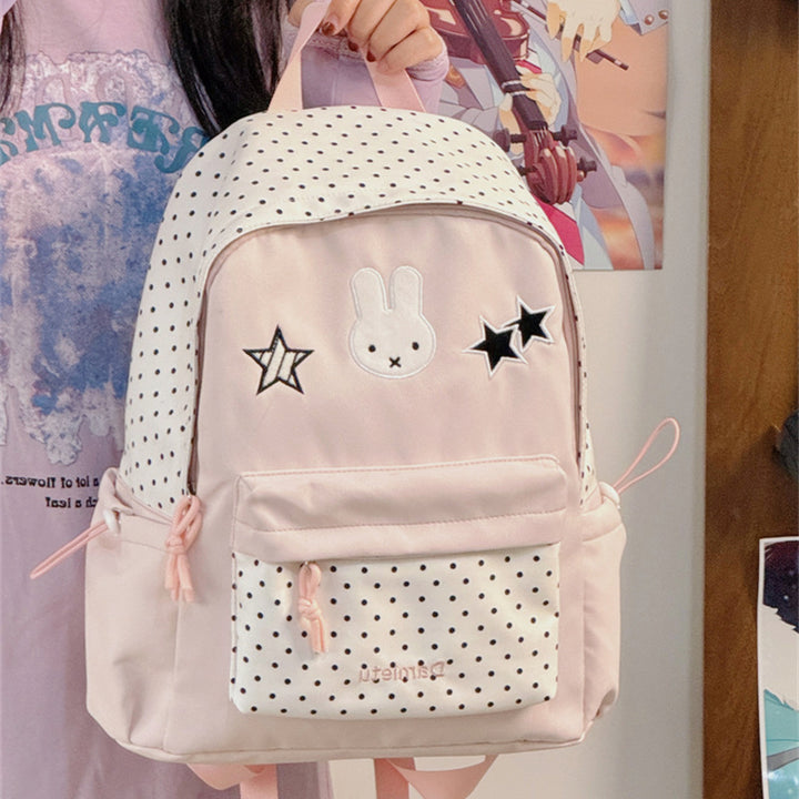 Cute Bunny-Embellished Backpack Stornfield