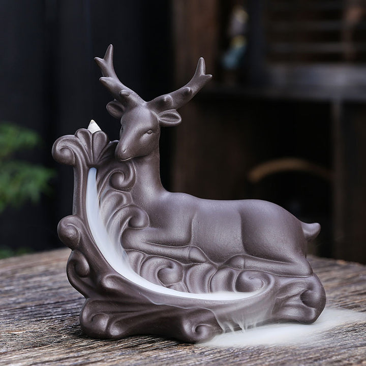 Artistic Deer-Themed Incense Holder