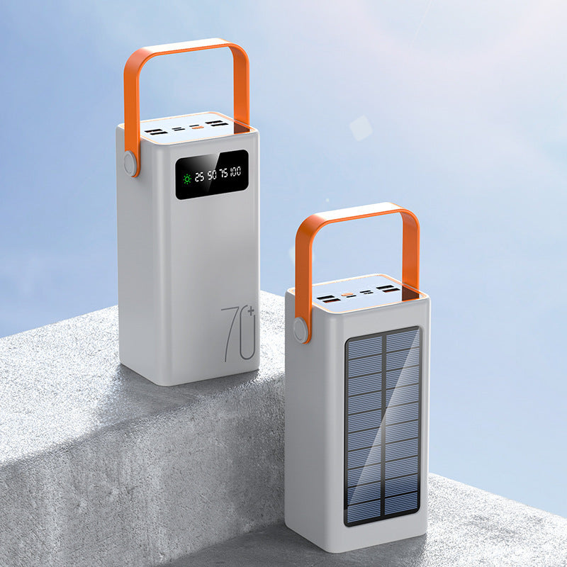 Portable solar charger with multifunctional LED display Stornfield