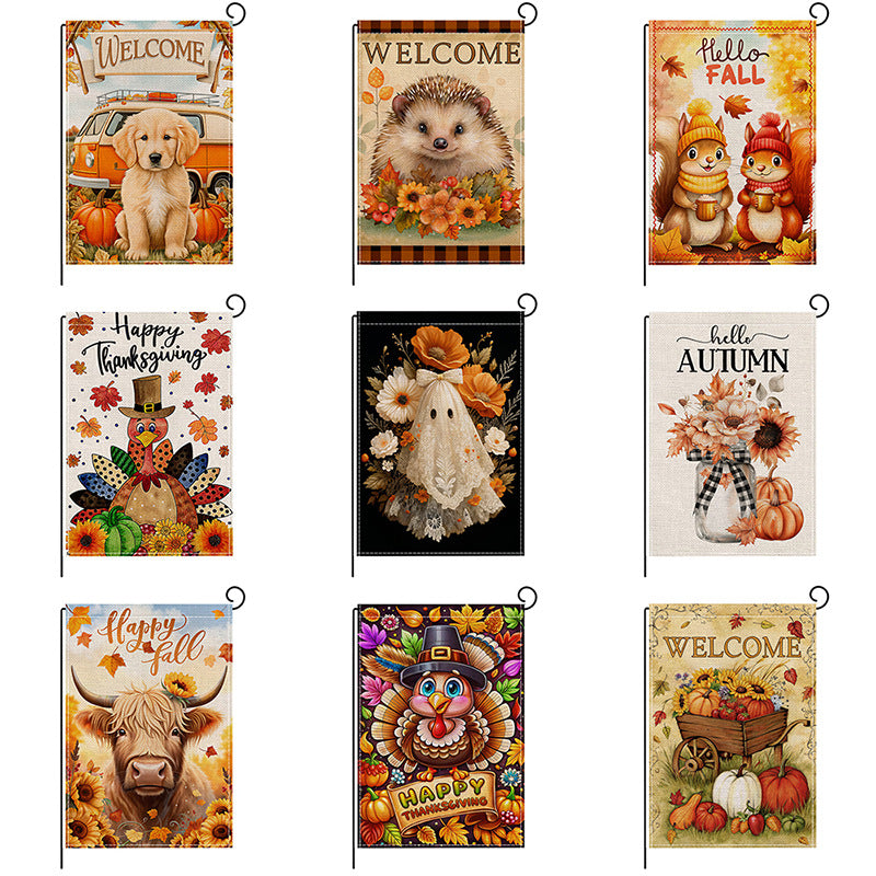 Decorative Double-Sided Garden Flag