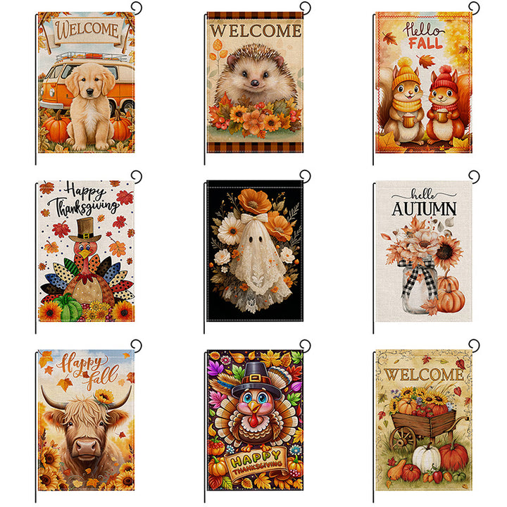 Decorative Double-Sided Garden Flag