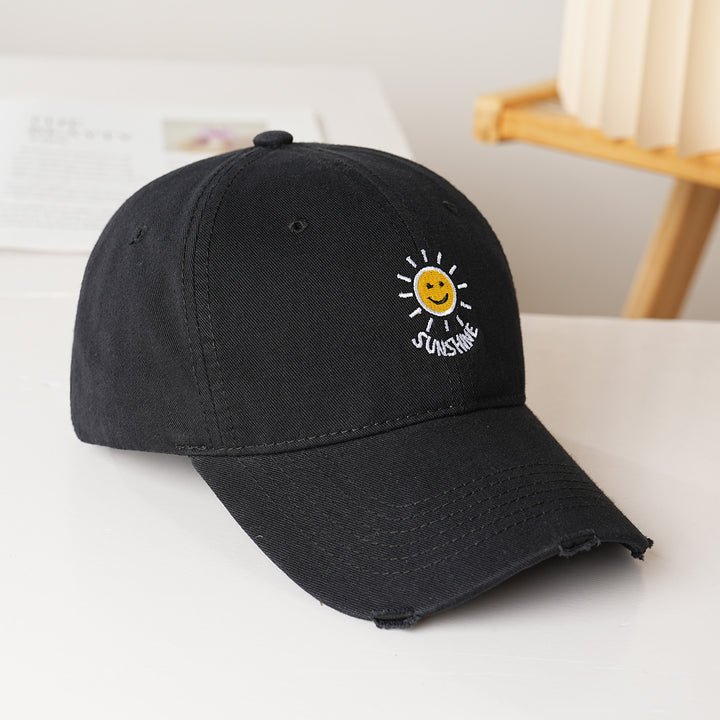 Women's sporty cotton cap with sun embroidery Stornfield