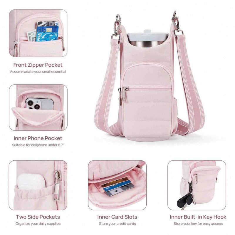 Practical smartphone bag with insulated cup holder Stornfield