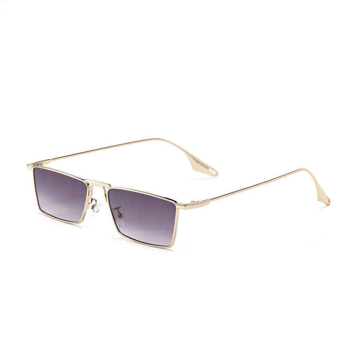 Women's elegant square sunglasses with narrow metal frame and UV protection Stornfield