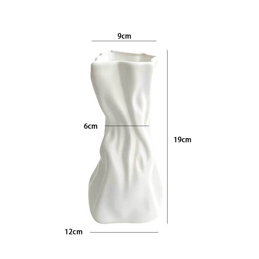 Contemporary Wave-Designed Flower Vase Stornfeild