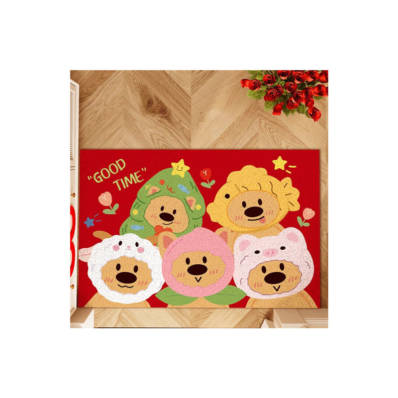 Decorative Heart Pattern Area Mat