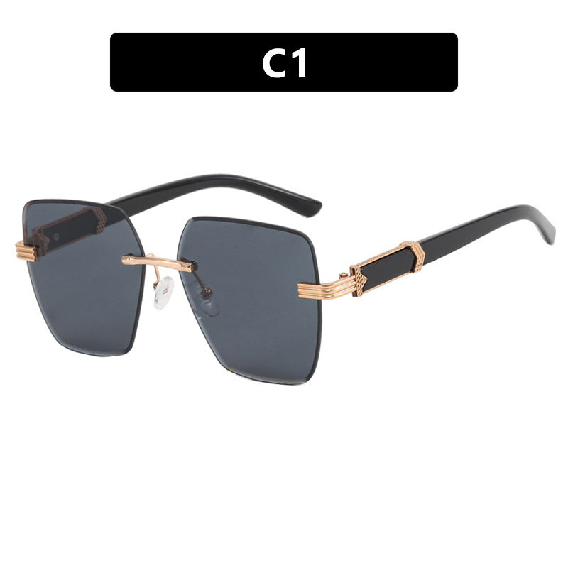 Women's trendy square sunglasses with glamorous accents and UV protection Stornfield
