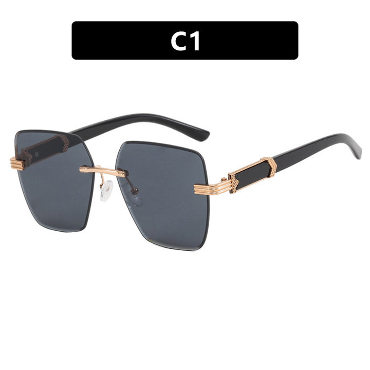 Women's trendy square sunglasses with glamorous accents and UV protection Stornfield