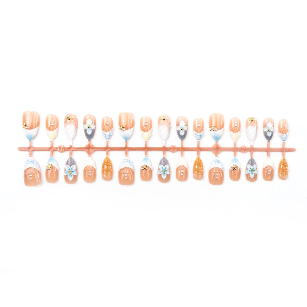Floral Articulate Press-On Nail Set Stornfield