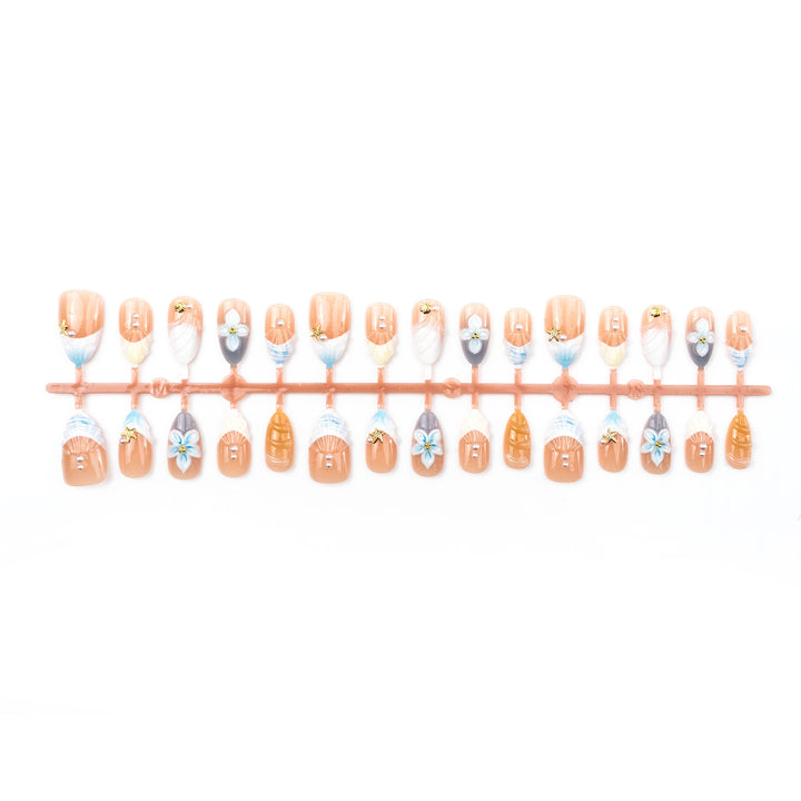 Floral Articulate Press-On Nail Set Stornfield