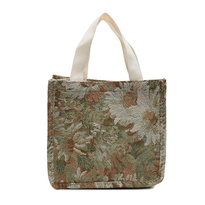 Floral Patterned Artisan Tote Bag