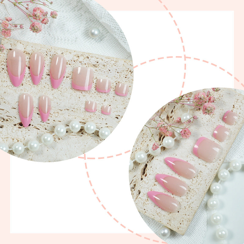 Premium Press-On Nail Set with Ombre Design Stornfield