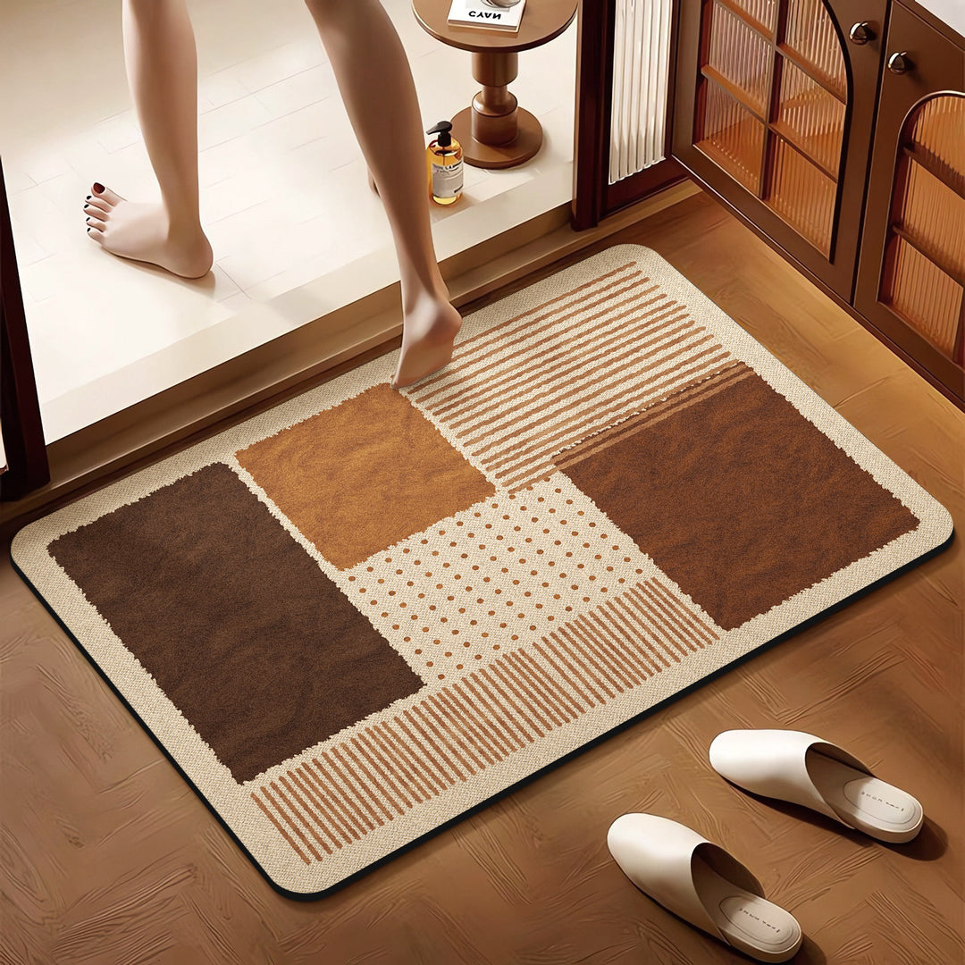 Playful Animal-Themed Decorative Floor Mat
