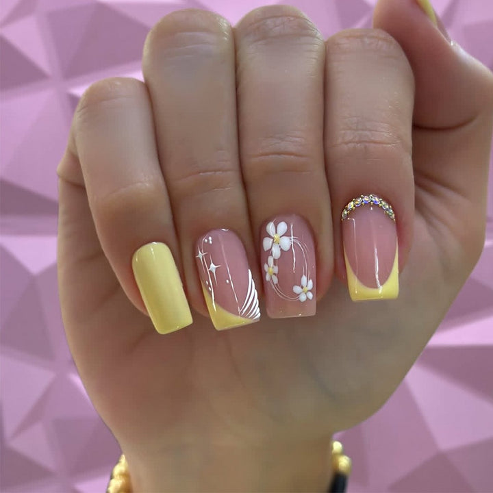 Artistic Floral Gel Nail Art Set Stornfield