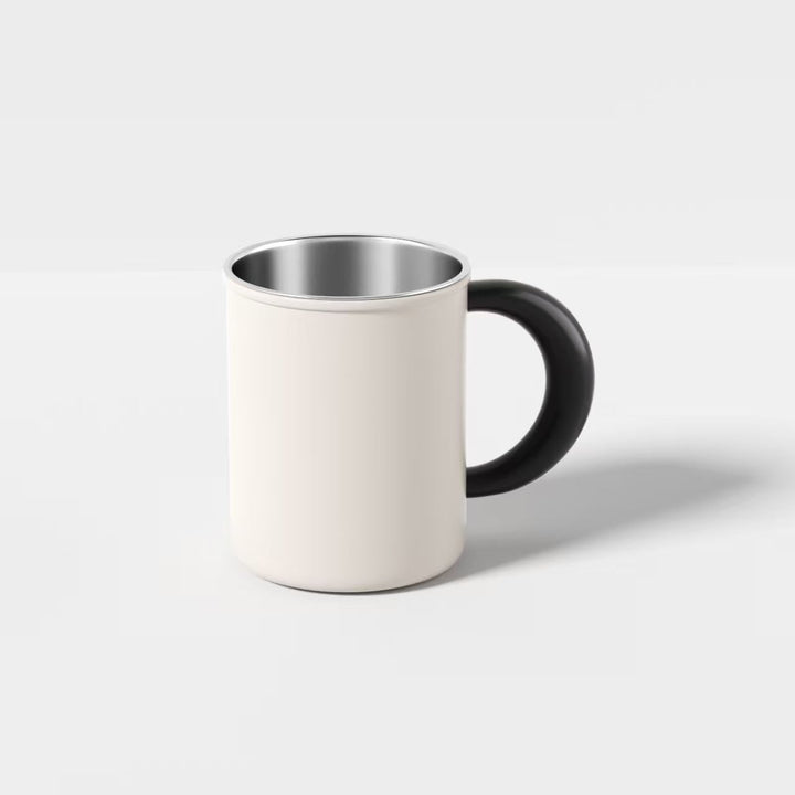 Stainless Steel Coffee and Tea Cup with Ergonomic Handle Stornfield