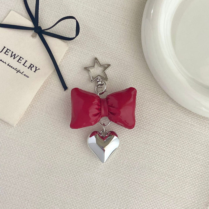 Bow-Shaped Charm Keychain Stornfield