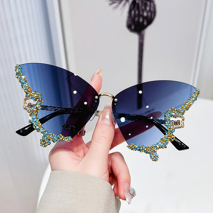 Women's extravagant sunglasses with sparkling butterfly design Stornfield