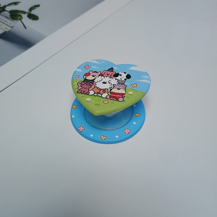Heart-Shaped Character Phone Grip Stornfield