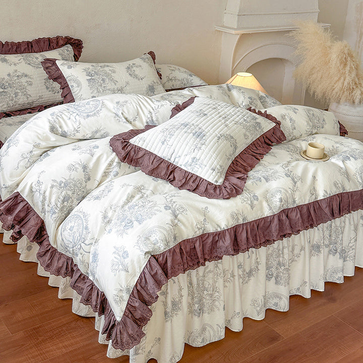 Floral Print Bedspread Set