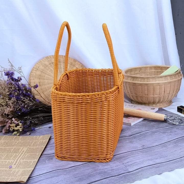 Women timeless rattan shopping basket Stornfield