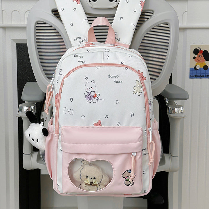 Backpack with Creative Music and Animal Motif Stornfield