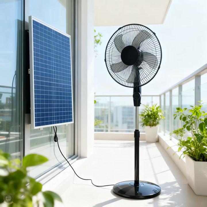 Ladies Solar Stand Fan Stornfield