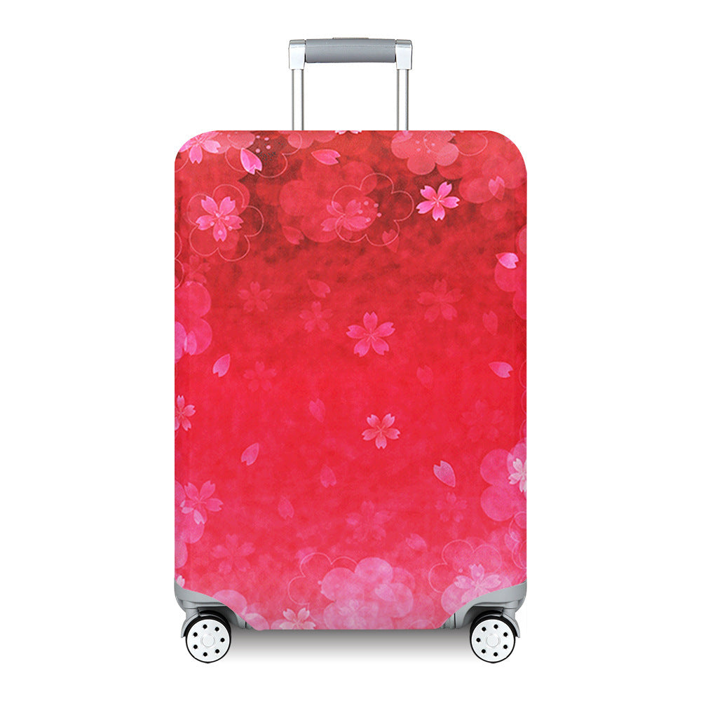 Unisex hard-shell suitcase with modern wave pattern Stornfield