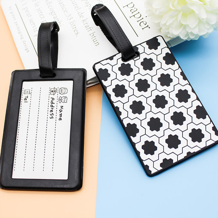 Women's Luggage Tag in Modern Geometric Design Bowlift