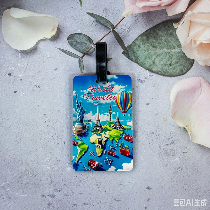 Whimsical Heart Balloon Luggage Tag Stornfield