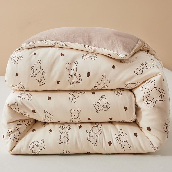 Women's cozy blanket with lovely bear pattern Stornfield
