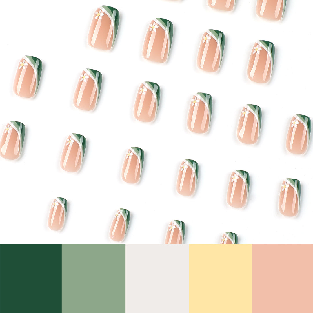 Artificial nails with floral design Stornfield