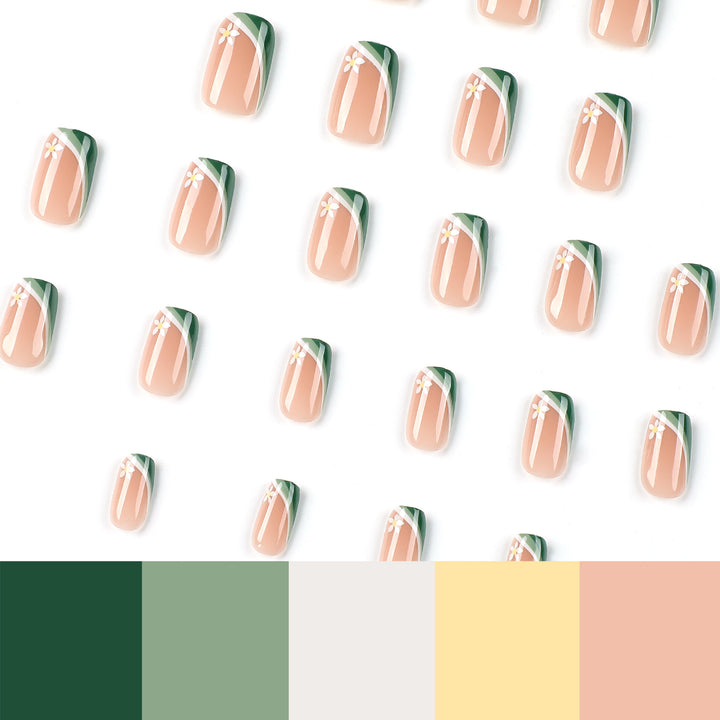 Artificial nails with floral design Stornfield