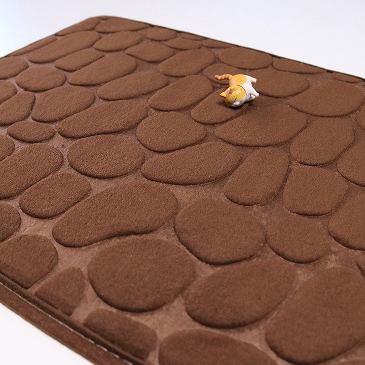 Textured Pebble Bath Mat