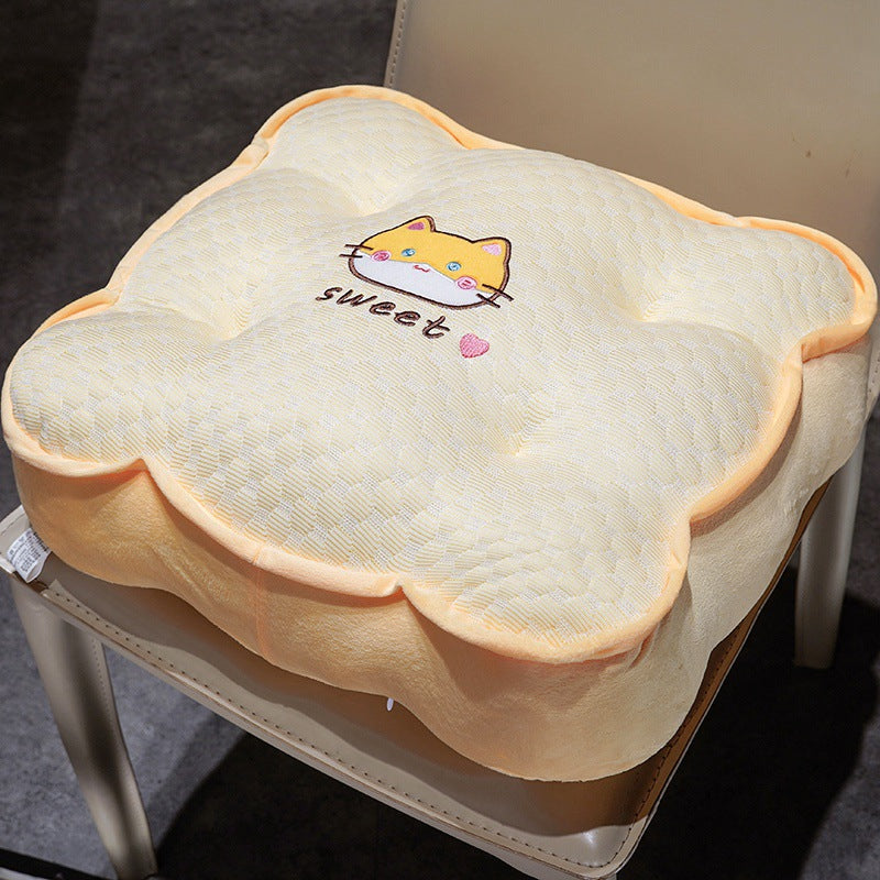 Plush comfort seat cushion with cute animal motif Stornfield