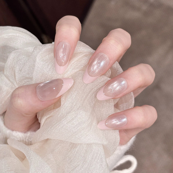 Elegant French Tip Nail Set