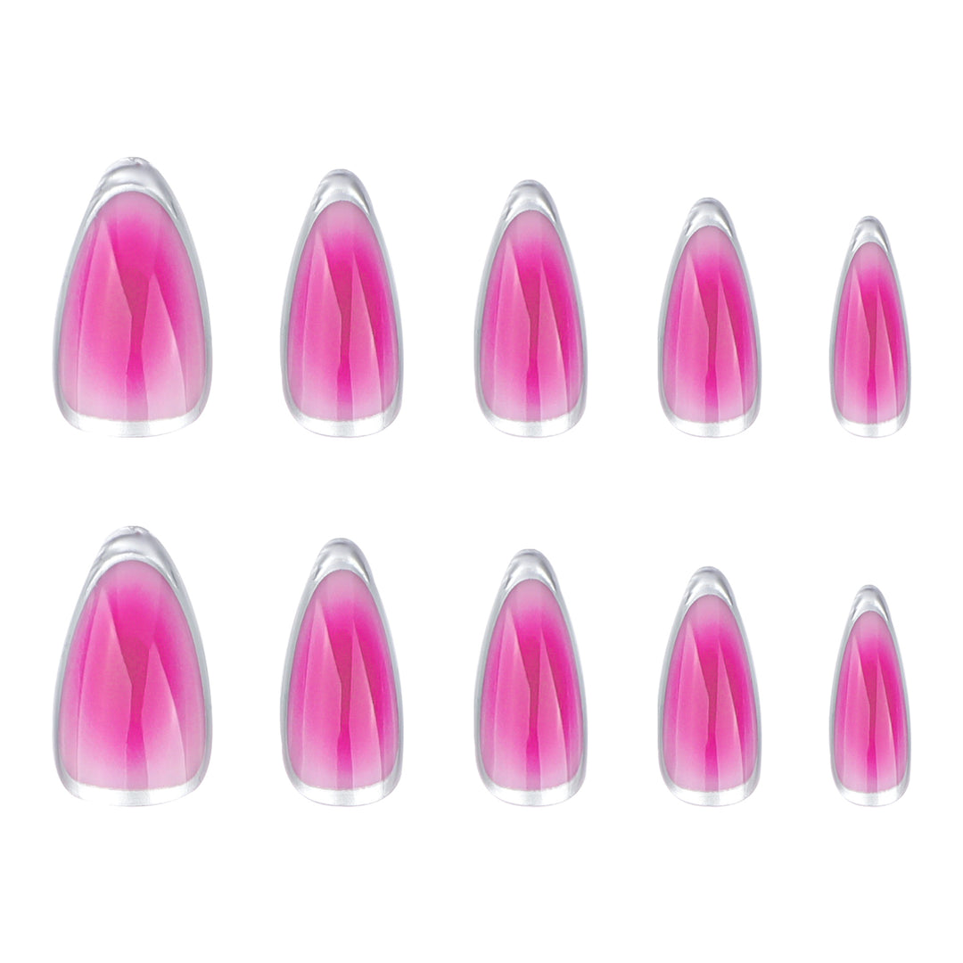 Artful stiletto nails with ombre effect and shine Stornfield