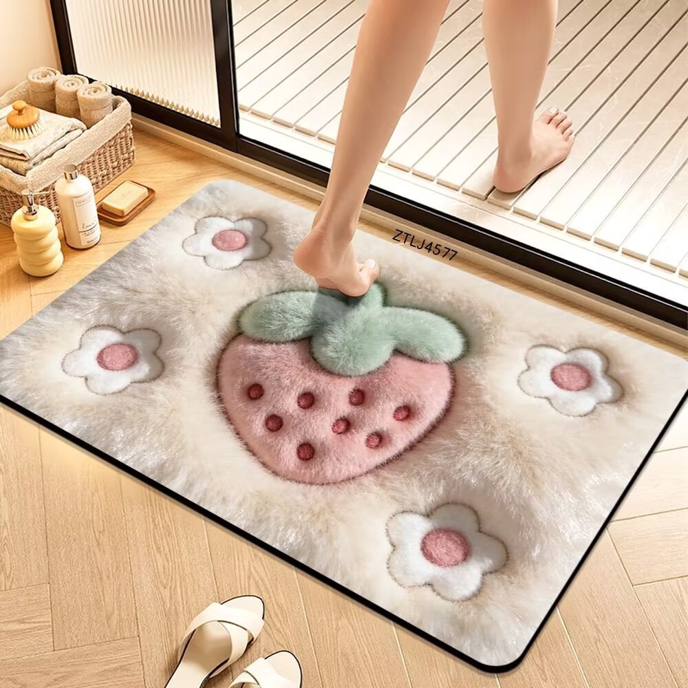 Plush Money-Themed Bath Mat Stornfield