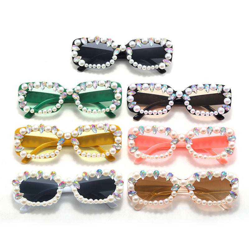 Ladies elegant sunglasses with pearl decoration Stornfield