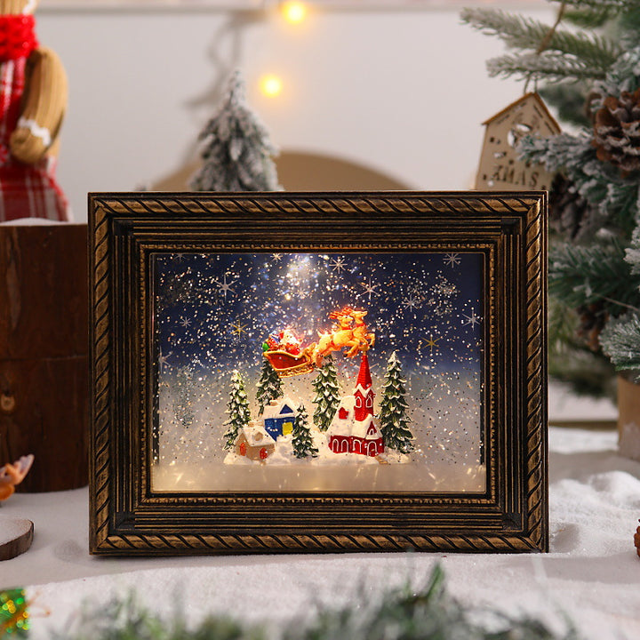 Decorative Christmas motif with snowmen Stornfield