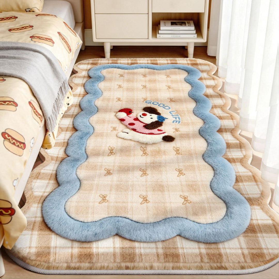 Cute Animal-Themed Plush Area Rug