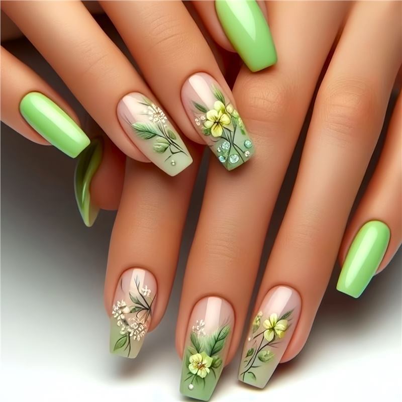 Artistic Floral Design Press-On Nails Stornfield 1788434359
