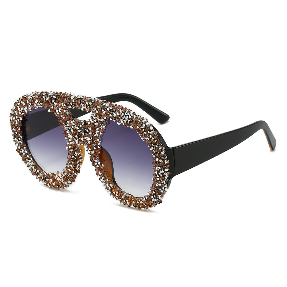 Women's fashionable sunglasses with glamorous rhinestone frame Stornfield