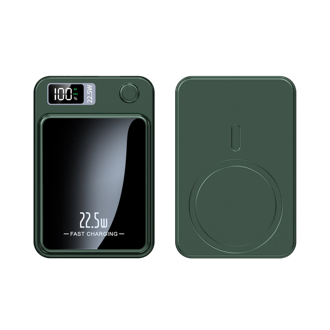 Portable charger with wireless fast charging capability and digital display Stornfield
