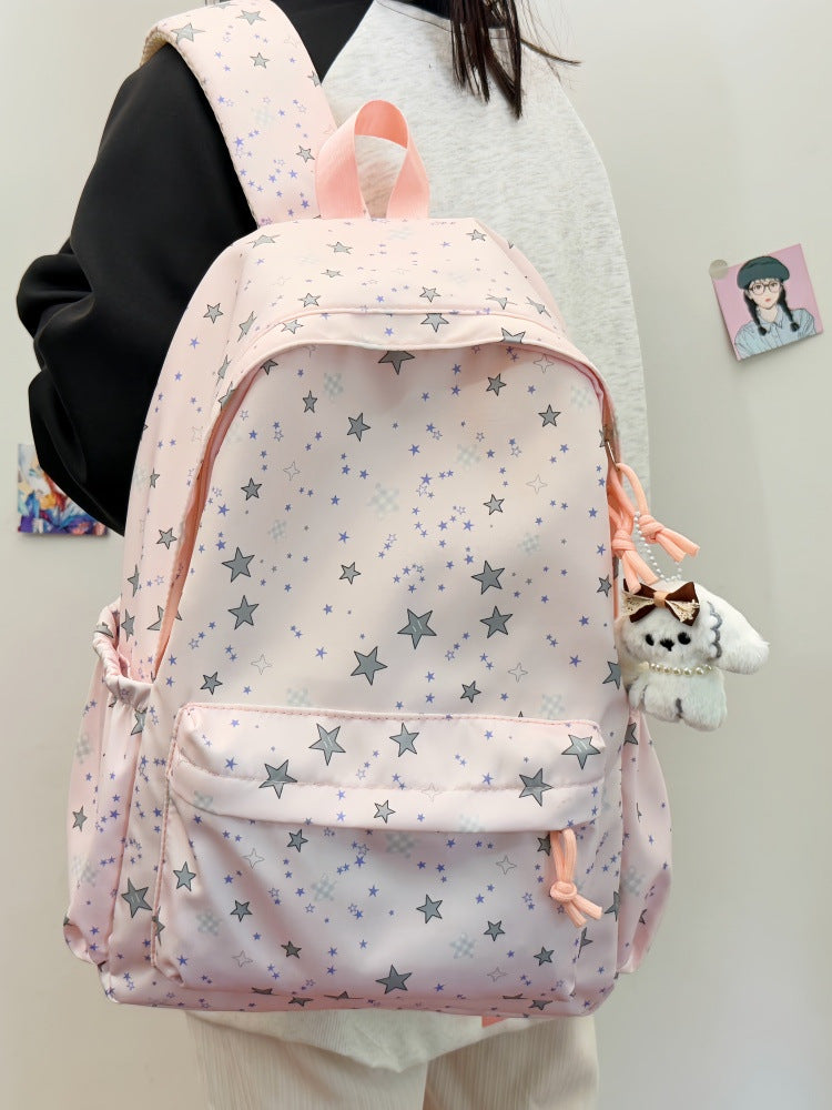 Star Print Casual Backpack Stornfield