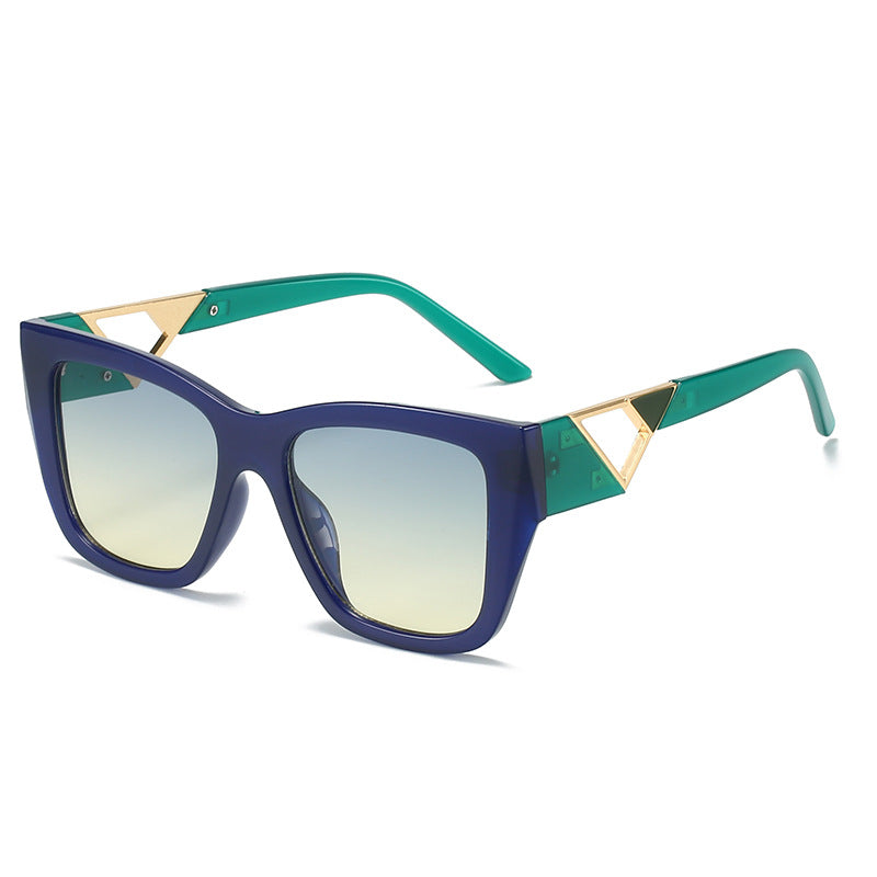 Women's Oversized Sunglasses with Modern Geometric Design and Elegant Metal Accent Stornfield