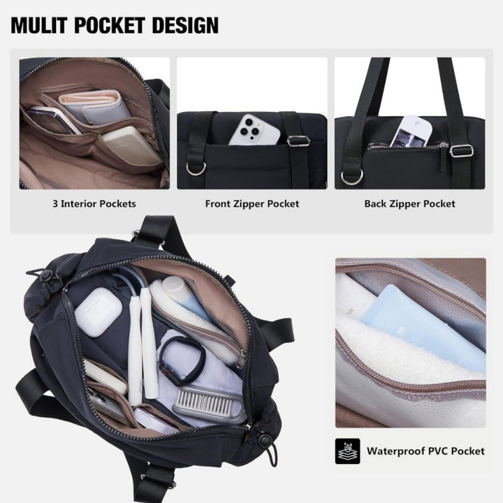 sporty shoulder bag with removable cosmetic bag Stornfield